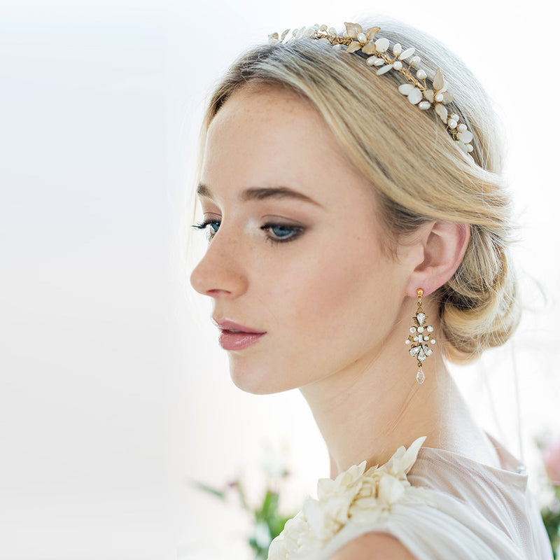 Haruko floral 24k gold headpiece - Liberty in Love