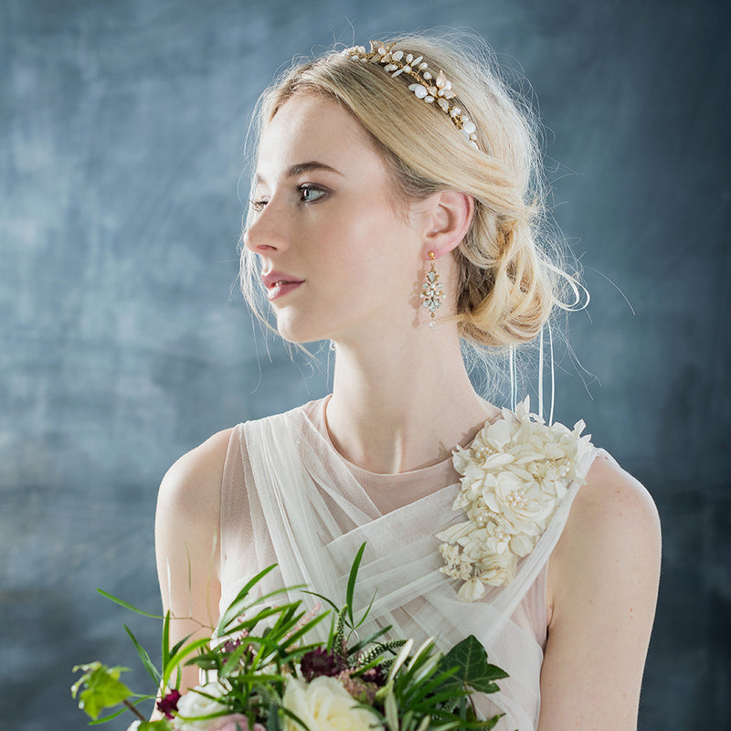 Haruko floral 24k gold headpiece - Liberty in Love
