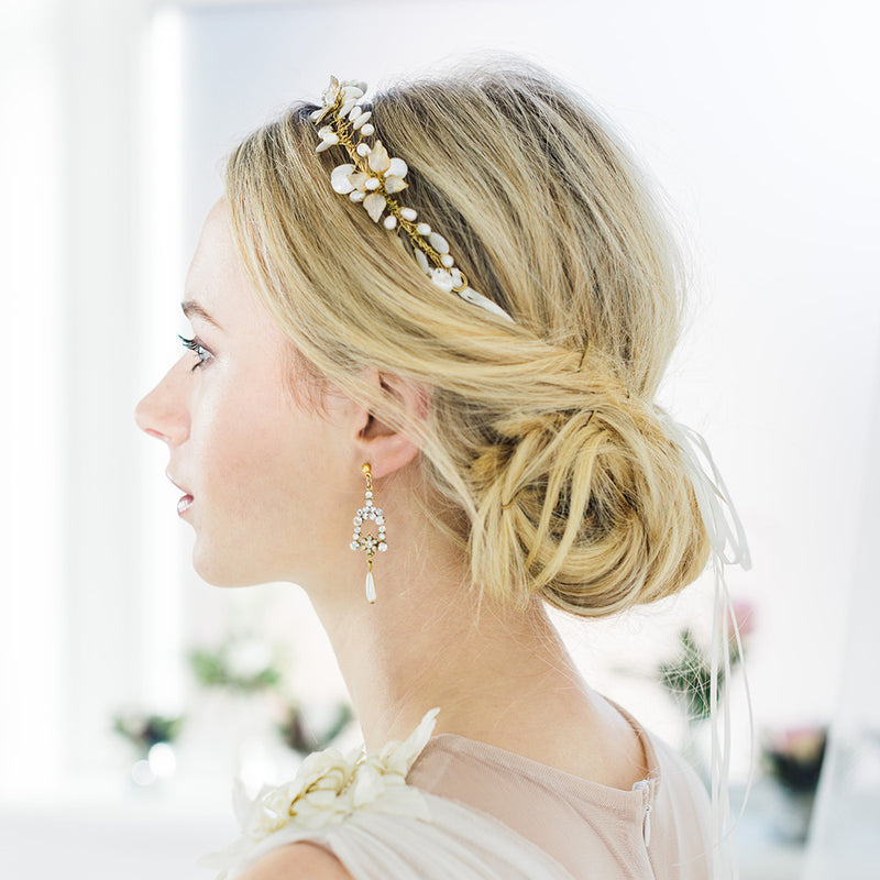 Haruko floral 24k gold headpiece - Liberty in Love