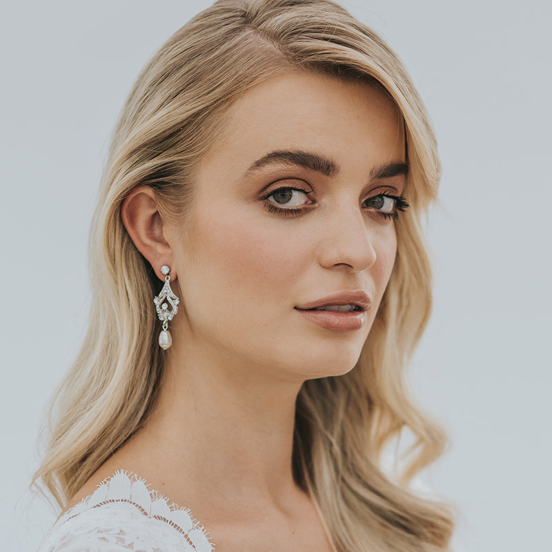 Hayworth pearl drop earrings - Liberty in Love