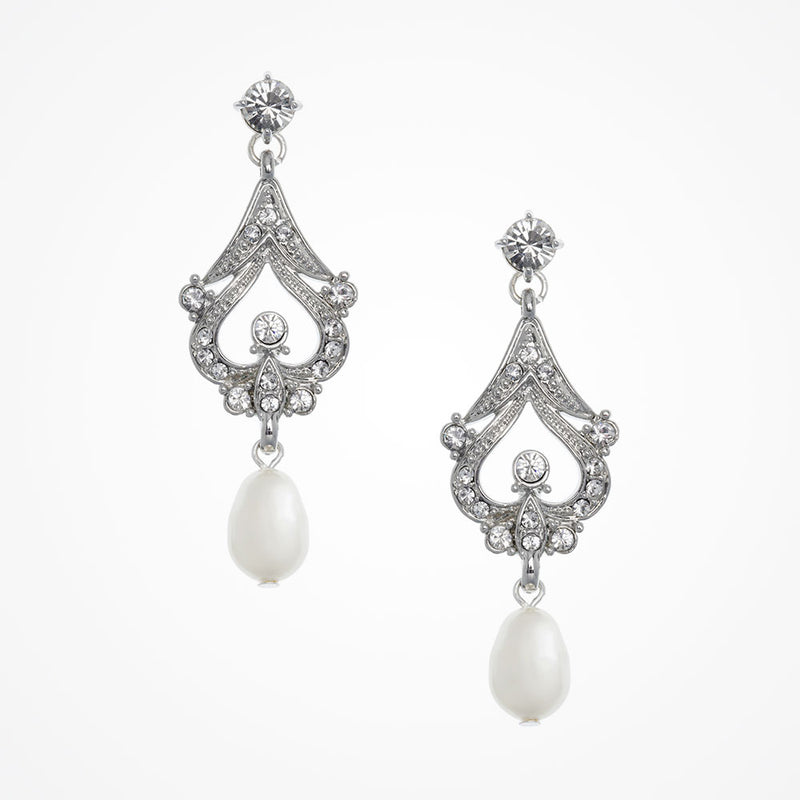 Hayworth pearl drop earrings - Liberty in Love