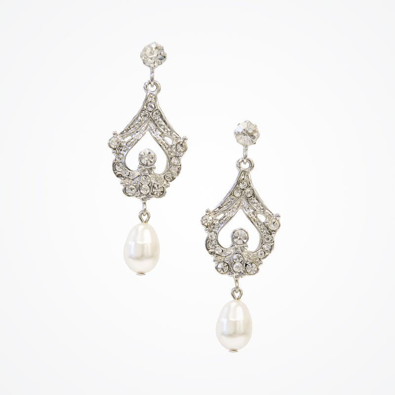 Hayworth pearl drop earrings - Liberty in Love