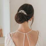 Hazel crystal and pearl embellished hair vine - Liberty in Love