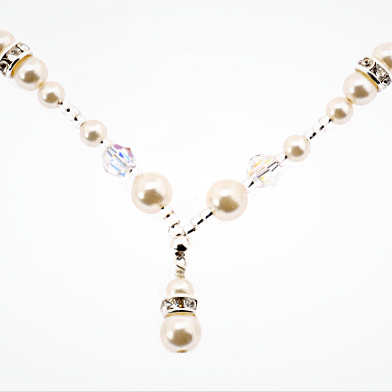 Heavenly pearl and crystal necklace - Liberty in Love