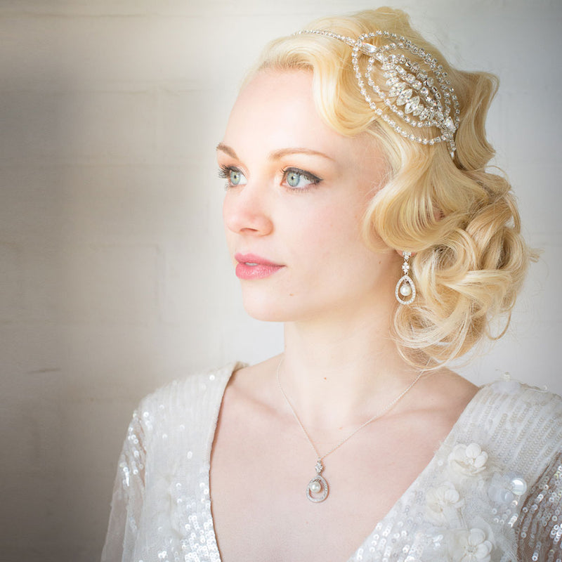 Henrietta diamante deco headband - Liberty in Love