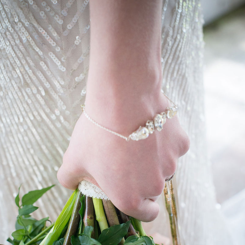 Hepburn diamante bridal bracelet - Liberty in Love