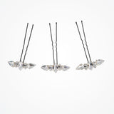Hepburn art deco crystal hair pins (set of 3) - Liberty in Love