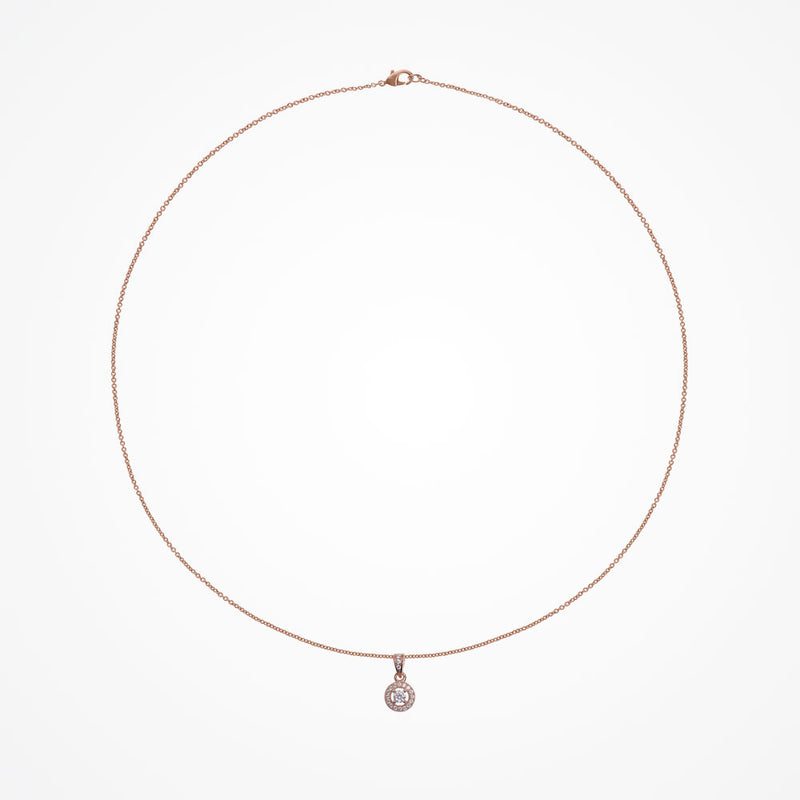 Hester rose gold cubic zirconia pendant necklace - Liberty in Love