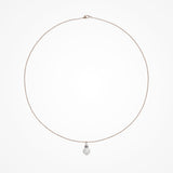 Hope crystal rondelle and pearl rose gold pendant necklace - Liberty in Love
