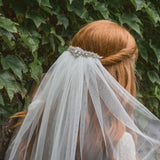 Hyacinth raw edge tulle veil - Liberty in Love