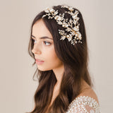 Ibiza crystallised gold floral headpiece - Liberty in Love