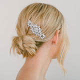 Imani clustered crystals blossoms hair comb - Liberty in Love