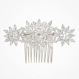 Imani clustered crystals blossoms hair comb - Liberty in Love