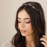 Imbue clustered trios of crystal hair vine (gold) - Liberty in Love