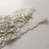 Gypsy luxe beaded floral lace garter - Liberty in Love