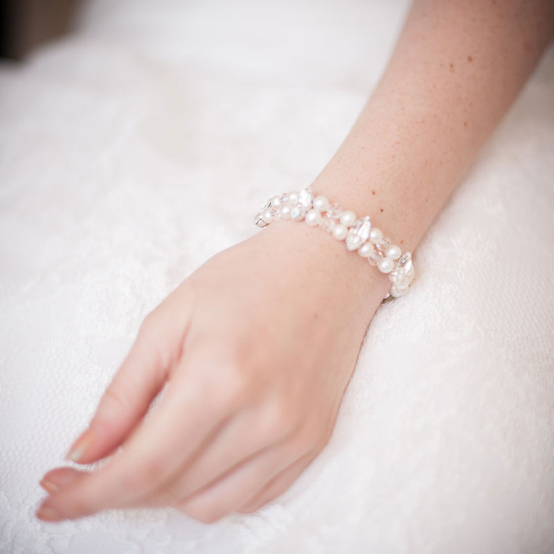Imogen pearl, crystal and diamante bracelet - Liberty in Love