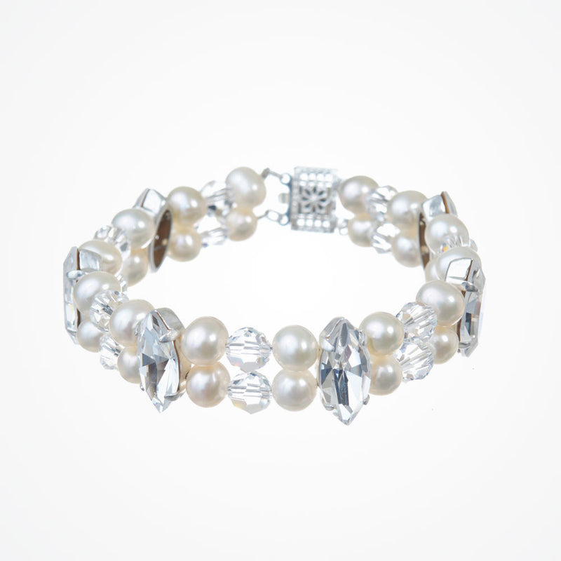 Imogen pearl, crystal and diamante bracelet - Liberty in Love
