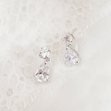 Imperial cubic zirconia teardrop earrings - Liberty in Love