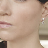 Imperial cubic zirconia teardrop earrings - Liberty in Love
