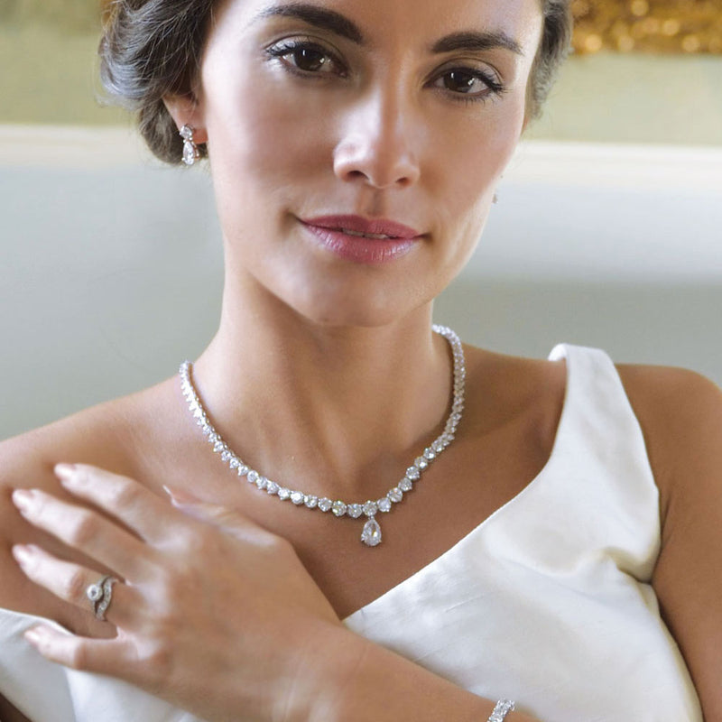 Imperial cubic zirconia necklace - Liberty in Love