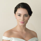 Imperial cubic zirconia teardrop earrings - Liberty in Love