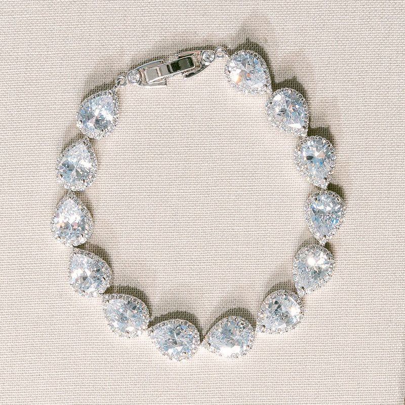 Inda pear crystal bracelet - Liberty in Love