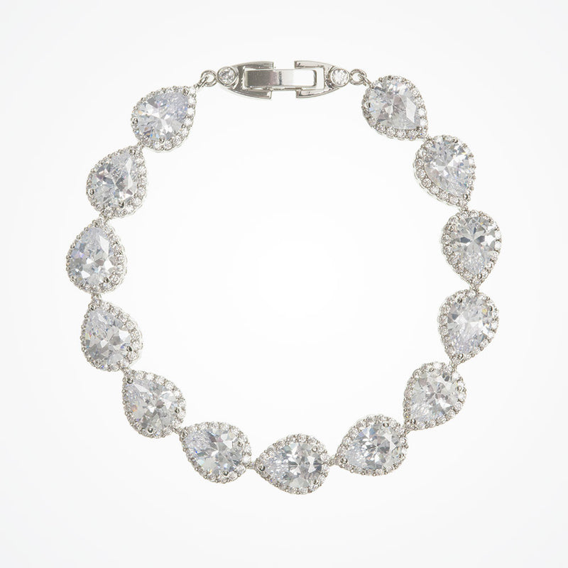Inda pear crystal bracelet - Liberty in Love