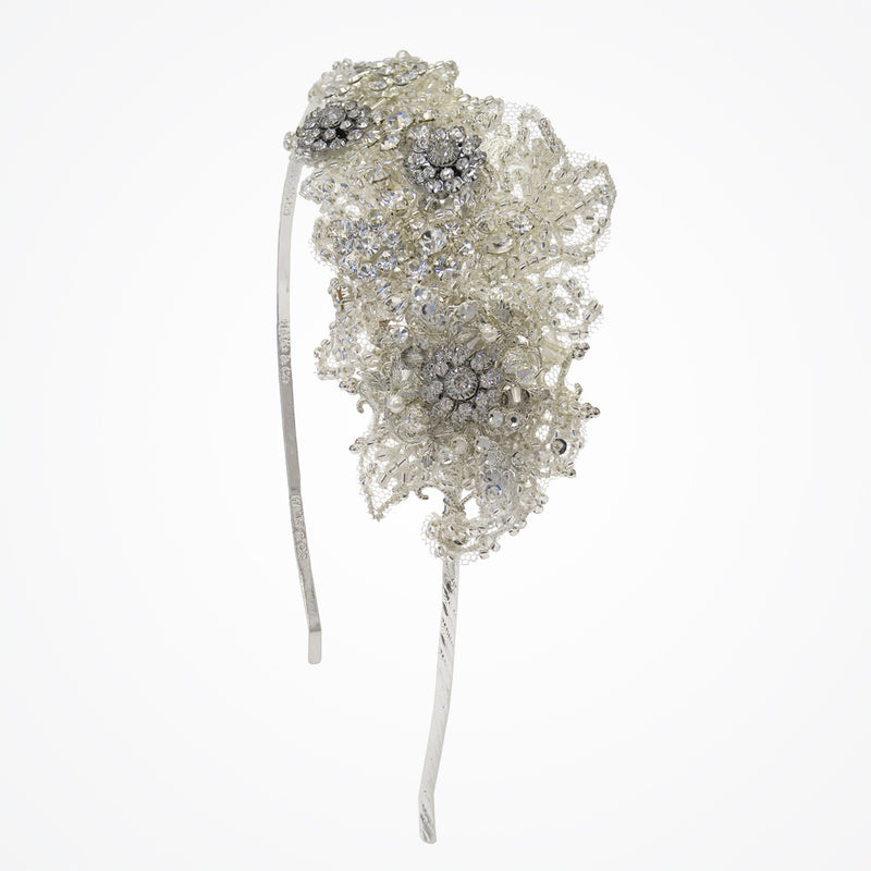 Inez vintage lace side tiara headband - Liberty in Love