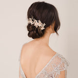 Iona crystal embellished floral gold headpiece - Liberty in Love