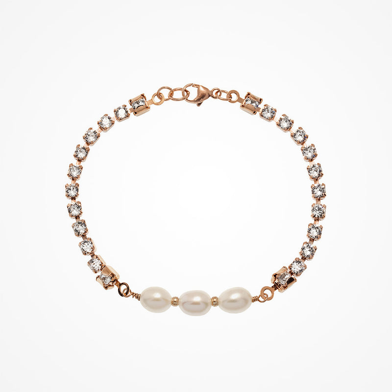 Irina pearl rose gold bracelet - Liberty in Love