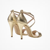 Ivana gold leaves leather sandals - Liberty in Love