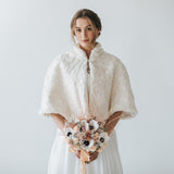 Ivory faux fur cape - Liberty in Love
