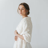 Ivory faux fur long stole - Liberty in Love
