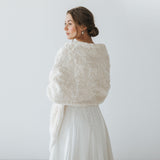 Ivory faux fur long stole - Liberty in Love