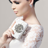 Ivory vintage brooch clutch - Liberty in Love