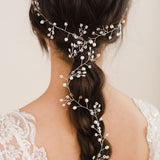 Ivy pearl buds floral hair vine - Liberty in Love
