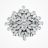 Deco crystal wedding comb (black) - Liberty in Love