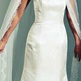Templeton tulle veil with scalloped lace edge - Liberty in Love
