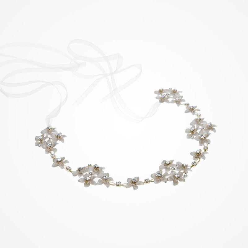Josie enamelled blossoms hair vine - Liberty in Love
