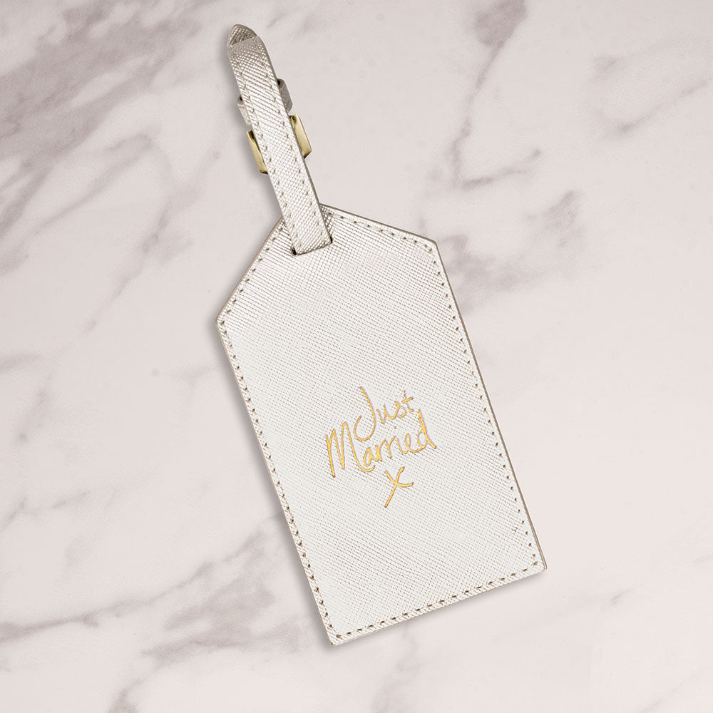 Katie Loxton ‘Just married’ luggage tag White Liberty in Love