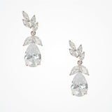 Kairi floral crystal teardrop earrings - Liberty in Love