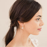 Kapika CZ drop earrings (gold) - Liberty in Love