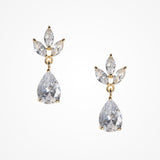 Kapika CZ drop earrings (gold) - Liberty in Love
