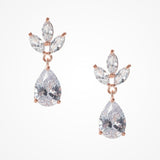 Kapika CZ drop earrings (rose gold) - Liberty in Love