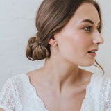 Kapika CZ drop earrings (rose gold) - Liberty in Love