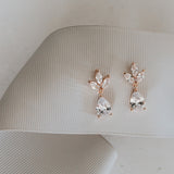 Kapika CZ drop earrings (rose gold) - Liberty in Love