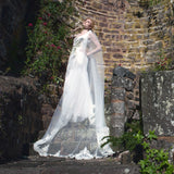 Kensington tulle veil with lace motifs - Liberty in Love
