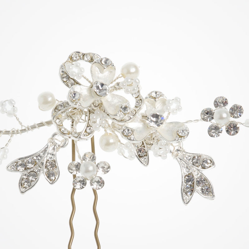 Kiki trailing vine floral hair pin - Liberty in Love