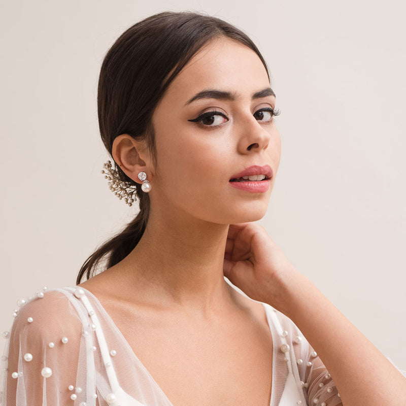 Kitty pearl drop earrings - Liberty in Love