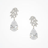 Lara crystal floral drop earrings - Liberty in Love